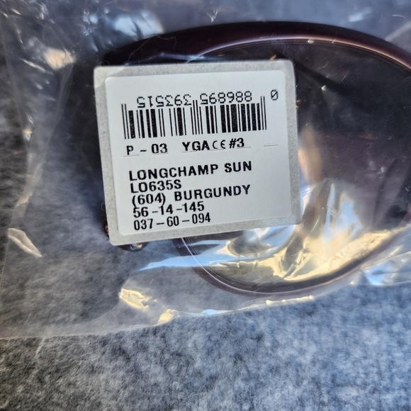Longchamp Burgundy Semi Cat-Eye Sunglasses In Havana LO635S